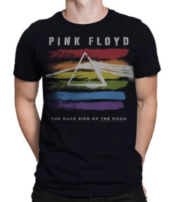 Pink Floyd Dark Side Brushed Black Athletic T-Shirt