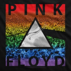 Pink Floyd Rainbow Prism Black T-Shirt -Pink Floyd shop 31824f artwork 02167.1488401270