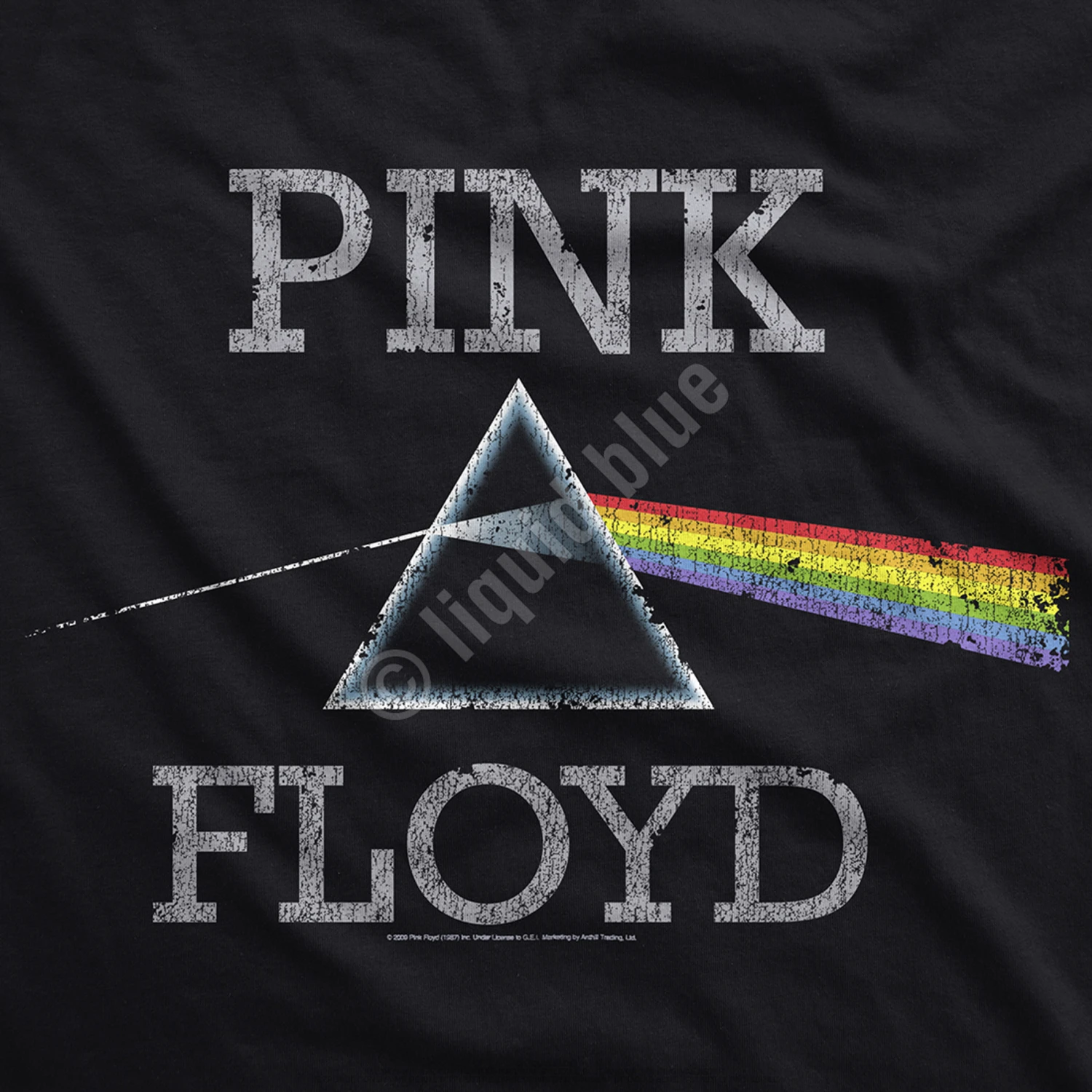 Pink Floyd Dark Side Classic Black Athletic T-Shirt 4 Pink Floyd Dark Side Classic Black Athletic T-Shirt - Image 4