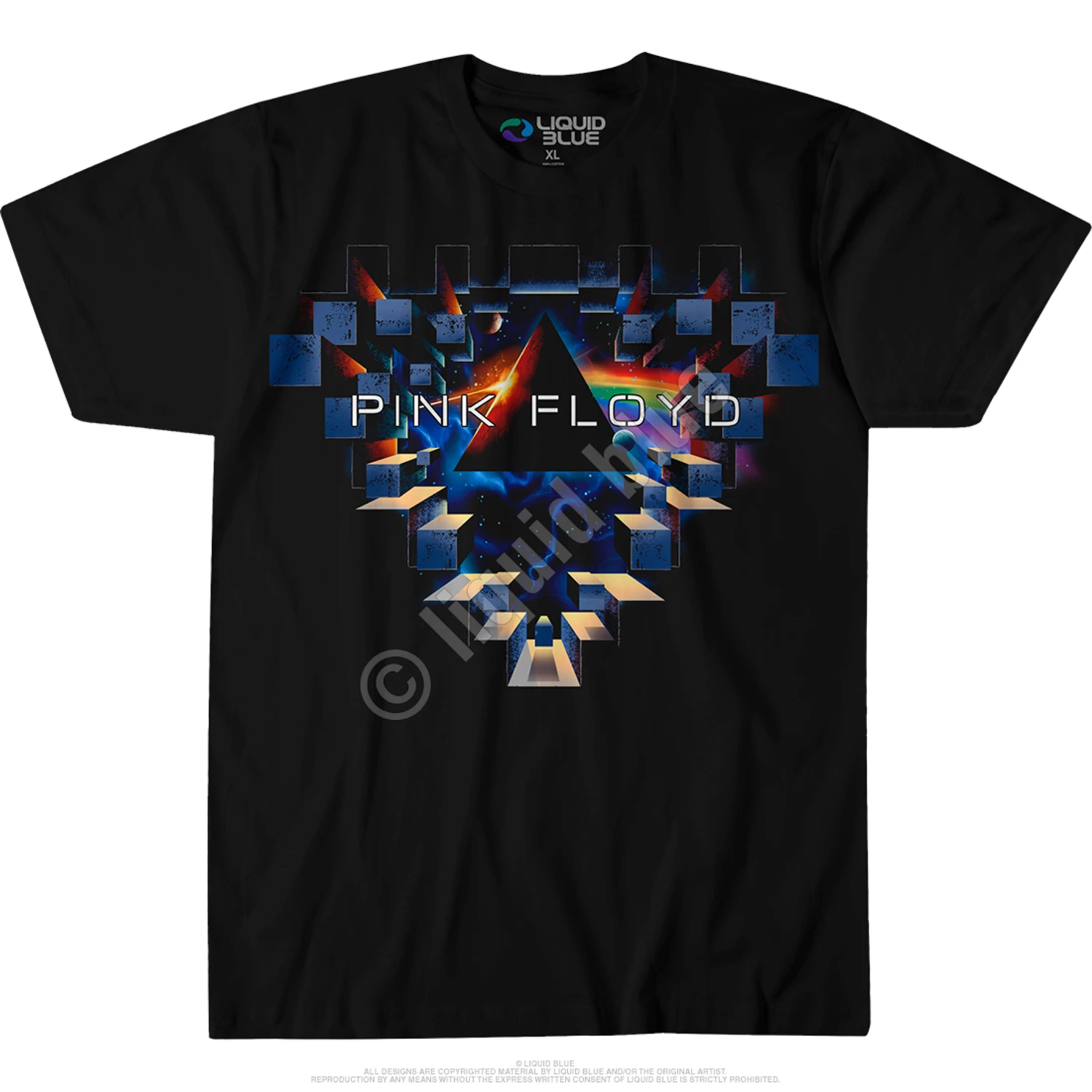 Pink Floyd Space Window Black Athletic T-Shirt 3 Pink Floyd Space Window Black Athletic T-Shirt - Image 3