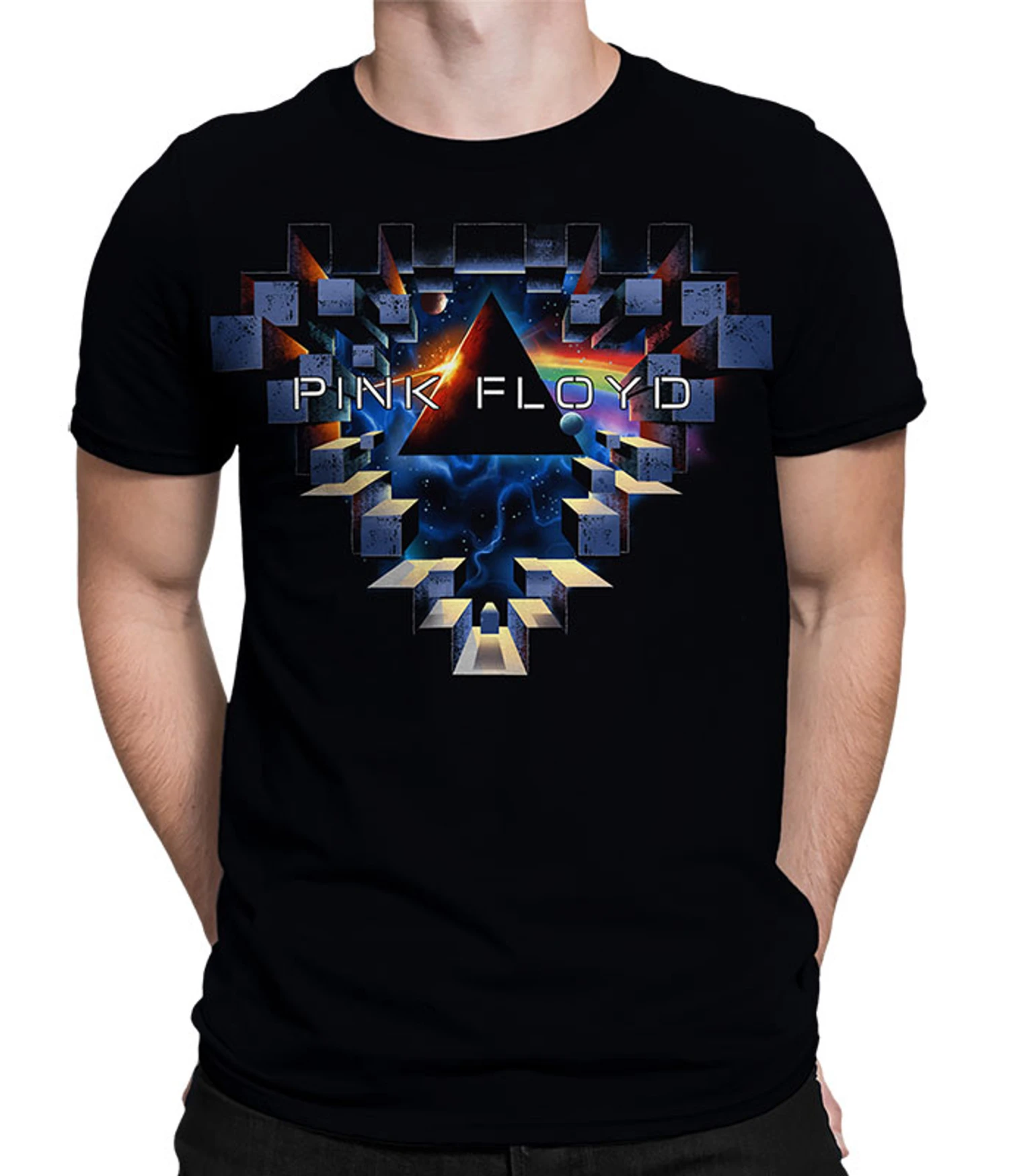 Pink Floyd Space Window Black Athletic T-Shirt 1 Pink Floyd Space Window Black Athletic T-Shirt