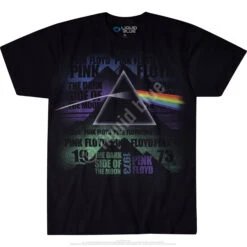 Pink Floyd Dark Side Poster Black T-Shirt -Pink Floyd shop 31846f 71133.1488396597