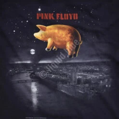 Pink Floyd Pigs Over London Black T-Shirt -Pink Floyd shop 31854f artwork 02675.1488396627