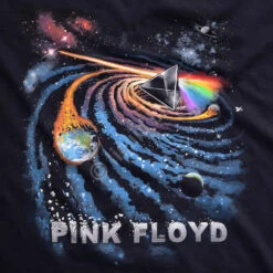 Pink Floyd Dark Side Galactic Black T-Shirt -Pink Floyd shop 31855f artwork 33664.1636994054