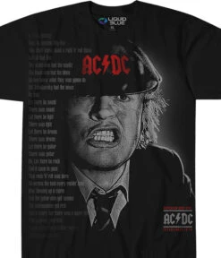 Big Face Angus Black T-Shirt