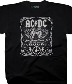 AC/DC Label Black T-Shirt