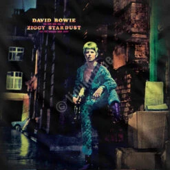 DAVID BOWIE Ziggy Stardust Black Athletic T-Shirt -Pink Floyd shop 31899f artwork 80959.1655140303