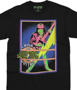 High Voltage Blacklight Black T-Shirt