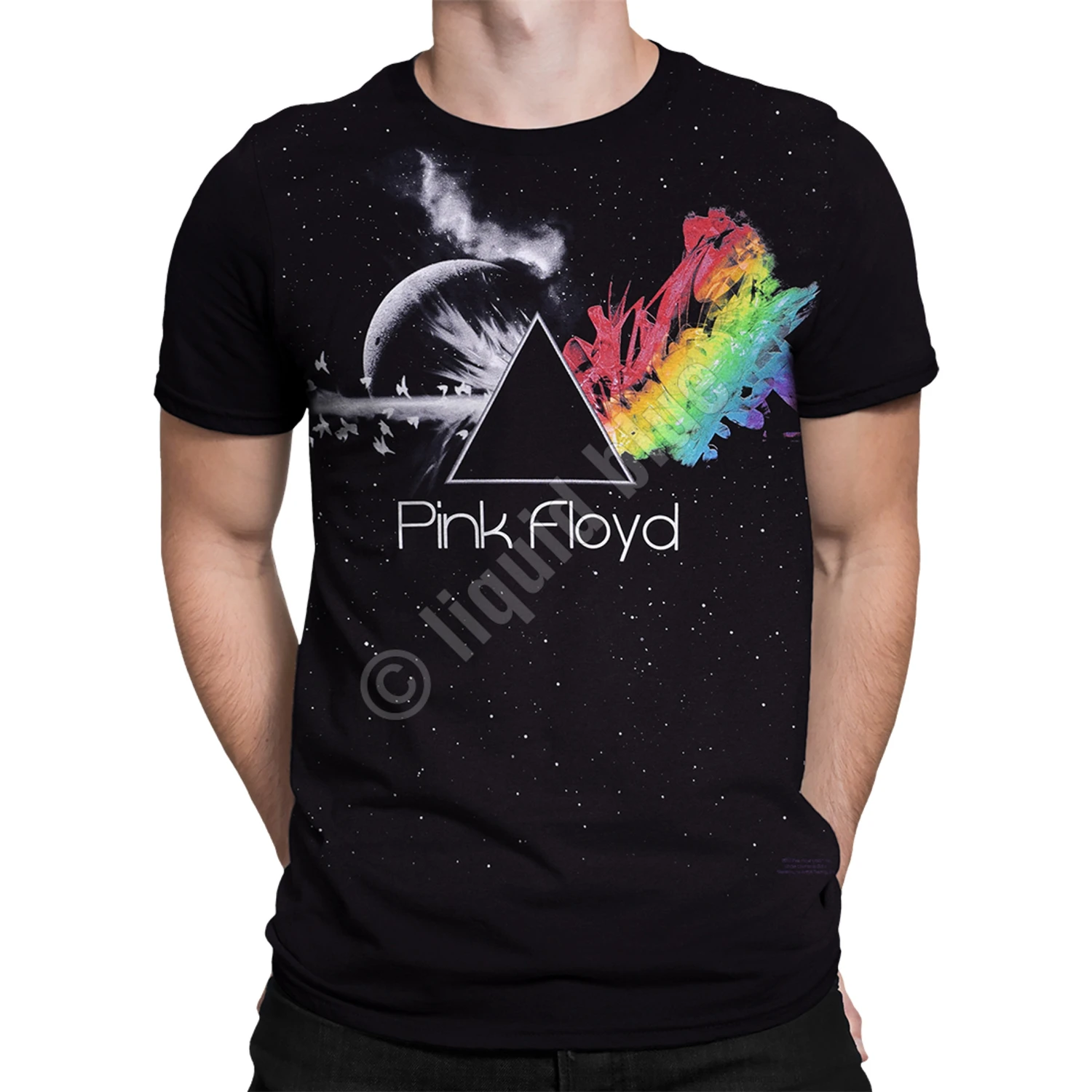 Pink Floyd Any Colour You Like Black Athletic T-Shirt 2 Pink Floyd Any Colour You Like Black Athletic T-Shirt - Image 2
