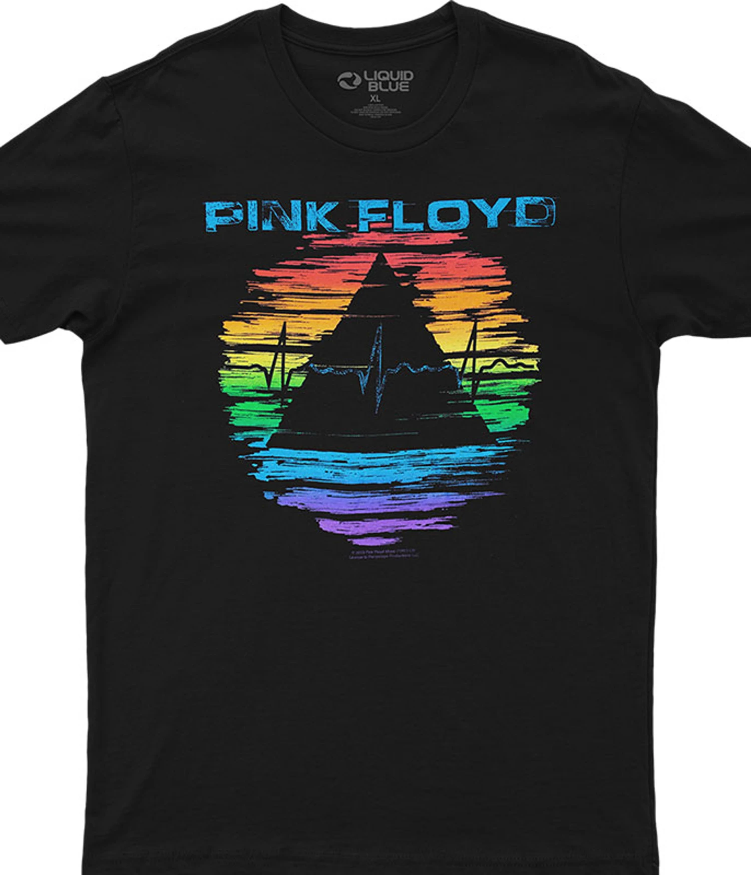 Pink Floyd Racing Around Black Athletic T-Shirt 1 Pink Floyd Racing Around Black Athletic T-Shirt