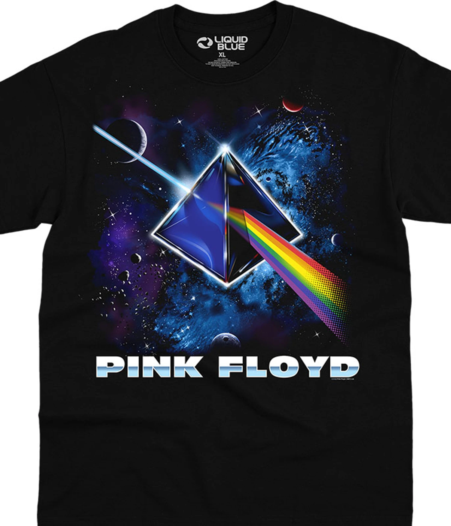 Pink Floyd Cosmic Prism Black T-Shirt 1 Pink Floyd Cosmic Prism Black T-Shirt