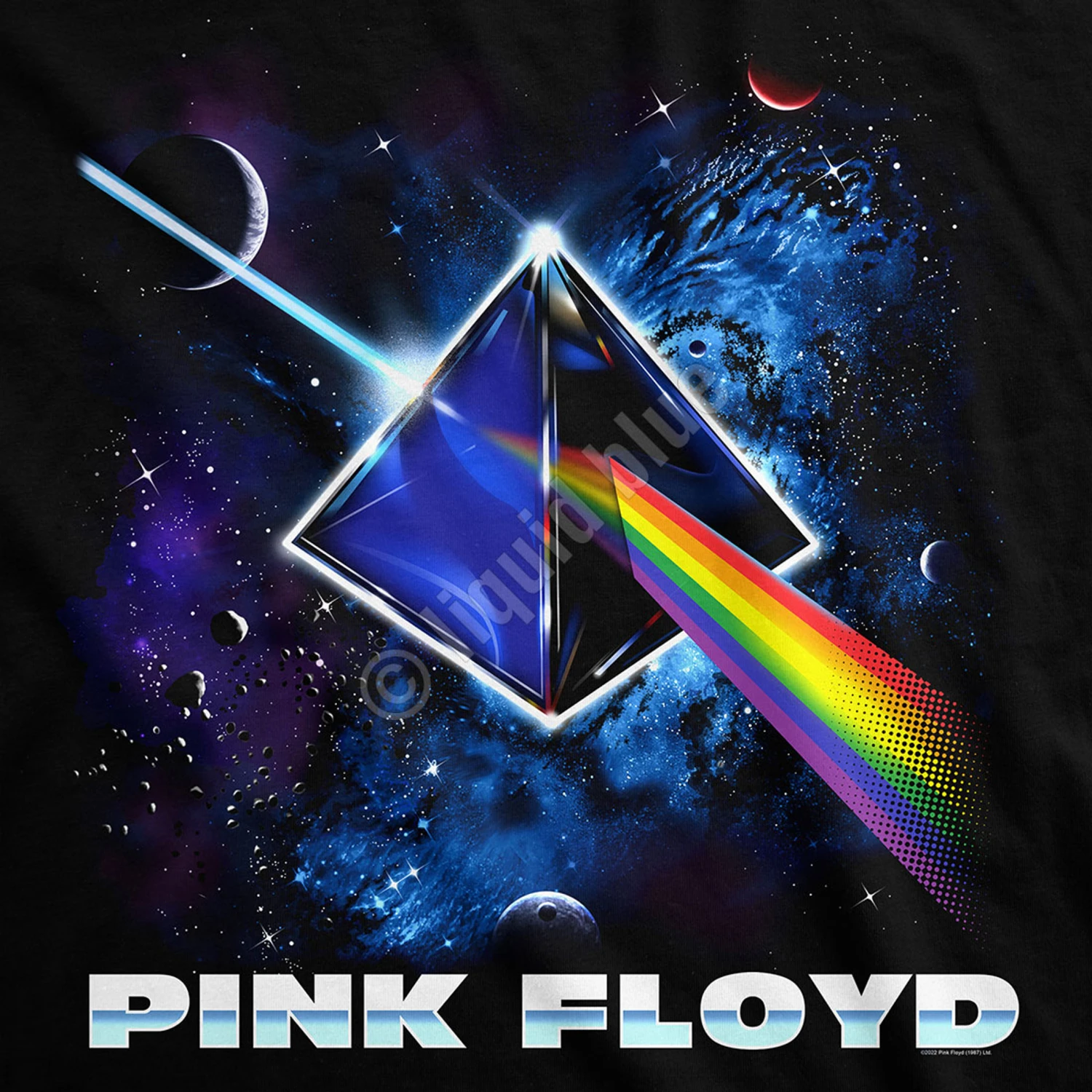 Pink Floyd Cosmic Prism Black T-Shirt 3 Pink Floyd Cosmic Prism Black T-Shirt - Image 3