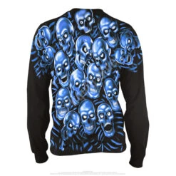 Skull Pile Blue Black Long Sleeve T-Shirt 5 Skull Pile Blue Black Long Sleeve T-Shirt -Pink Floyd shop 32736b 47436.1634318219