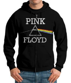 Pink Floyd Dark Side Classic Black Zipper Hoodie