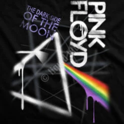 Pink Floyd Dark Side Graffiti Black Long Sleeve T-Shirt -Pink Floyd shop 32978f artwork 47552.1488396705