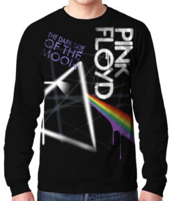 Pink Floyd Dark Side Graffiti Black Long Sleeve T-Shirt