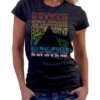 Pink Floyd Dark Side Tracks Black Womens Long Length T-Shirt