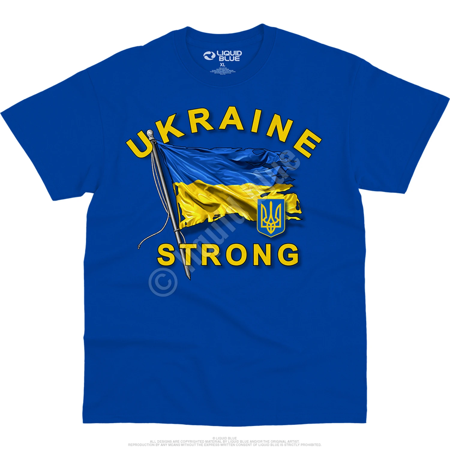Ukraine Strong Royal T-Shirt 2 Ukraine Strong Royal T-Shirt - Image 2