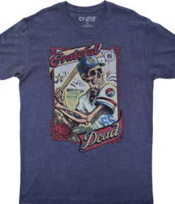 GD On-Deck Dark Blue Heather Poly-Cotton T-Shirt