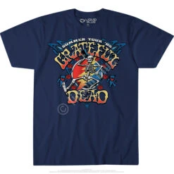 Strutting Skelly Navy T-Shirt -Pink Floyd shop 61554f 25301.1533581354