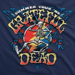 Strutting Skelly Navy T-Shirt -Pink Floyd shop 61554f artwork 46283.1533581355