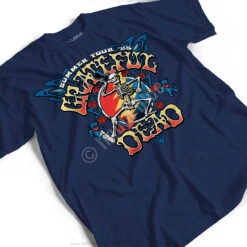 Strutting Skelly Navy T-Shirt -Pink Floyd shop 61554f perspective 44346.1533581354