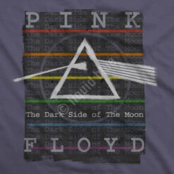 Pink Floyd Dark Side Stamp Grey Athletic T-Shirt -Pink Floyd shop 61800f artwork 50264.1488396903