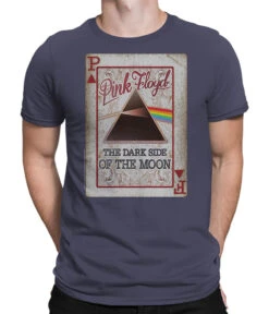 Pink Floyd Dark Side Deck Grey Athletic T-Shirt