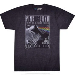Pink Floyd Dark Side Live Dark Heather Tri-Blend T-Shirt -Pink Floyd shop 61803f 00811.1488830965