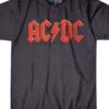 AC/DC Vintage Logo Dark Heather Poly-Cotton T-Shirt