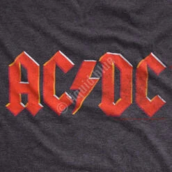 AC/DC Vintage Logo Dark Heather Poly-Cotton T-Shirt 7 AC/DC Vintage Logo Dark Heather Poly-Cotton T-Shirt -Pink Floyd shop 61807f artwork 32061.1484253392
