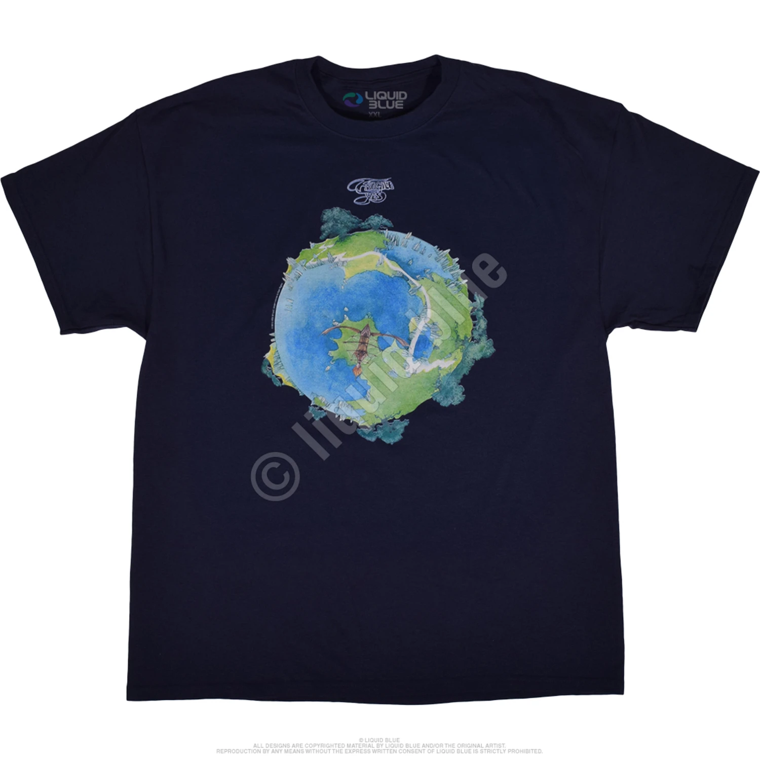 Yes! Fragile Navy T-Shirt 2 Yes! Fragile Navy T-Shirt - Image 2