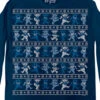 Dancin Bear Xmas Sweater Navy Long Sleeve T-Shirt