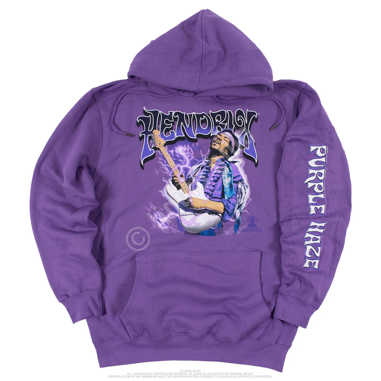 Purple Haze Purple Sleeve Printed Hoodie 2 Purple Haze Purple Sleeve Printed Hoodie - Image 2