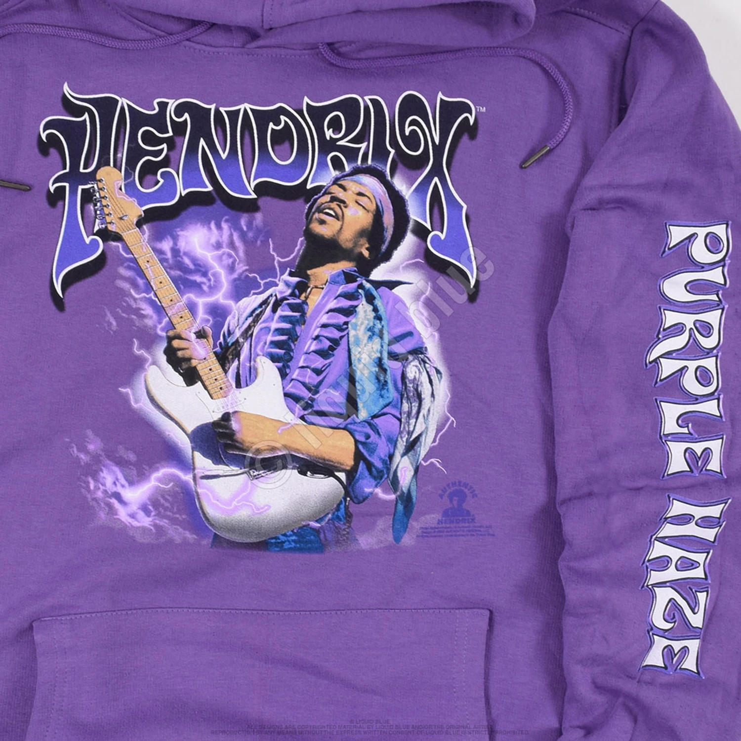 Purple Haze Purple Sleeve Printed Hoodie 3 Purple Haze Purple Sleeve Printed Hoodie - Image 3