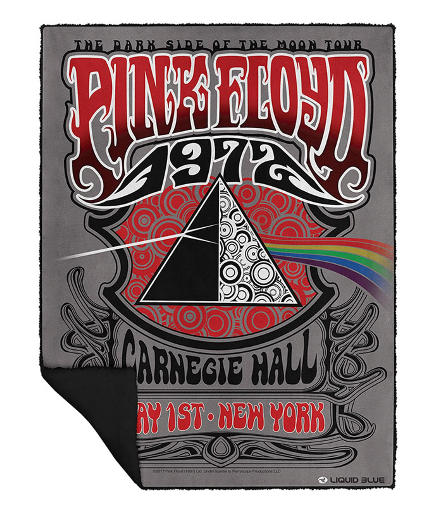 Pink Floyd Carnegie Hall Fleece Throw Blanket 1 Pink Floyd Carnegie Hall Fleece Throw Blanket