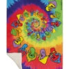 Spiral Shrooms Fleece Throw Blanket