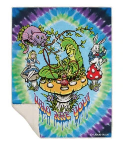 All Mad Here Fleece Throw Blanket