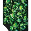 Skull Pile Fleece Throw Blanket