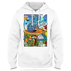 Alice Pop Art Hoodie -Pink Floyd shop AW0002HDWHTf 66425.1664840453