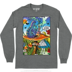 Alice Pop Art Long Sleeve T-Shirt -Pink Floyd shop AW0002LSGPHf 21092.1664840469