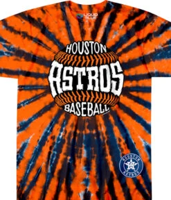 MLB Houston Astros Burst Tie-Dye T-Shirt
