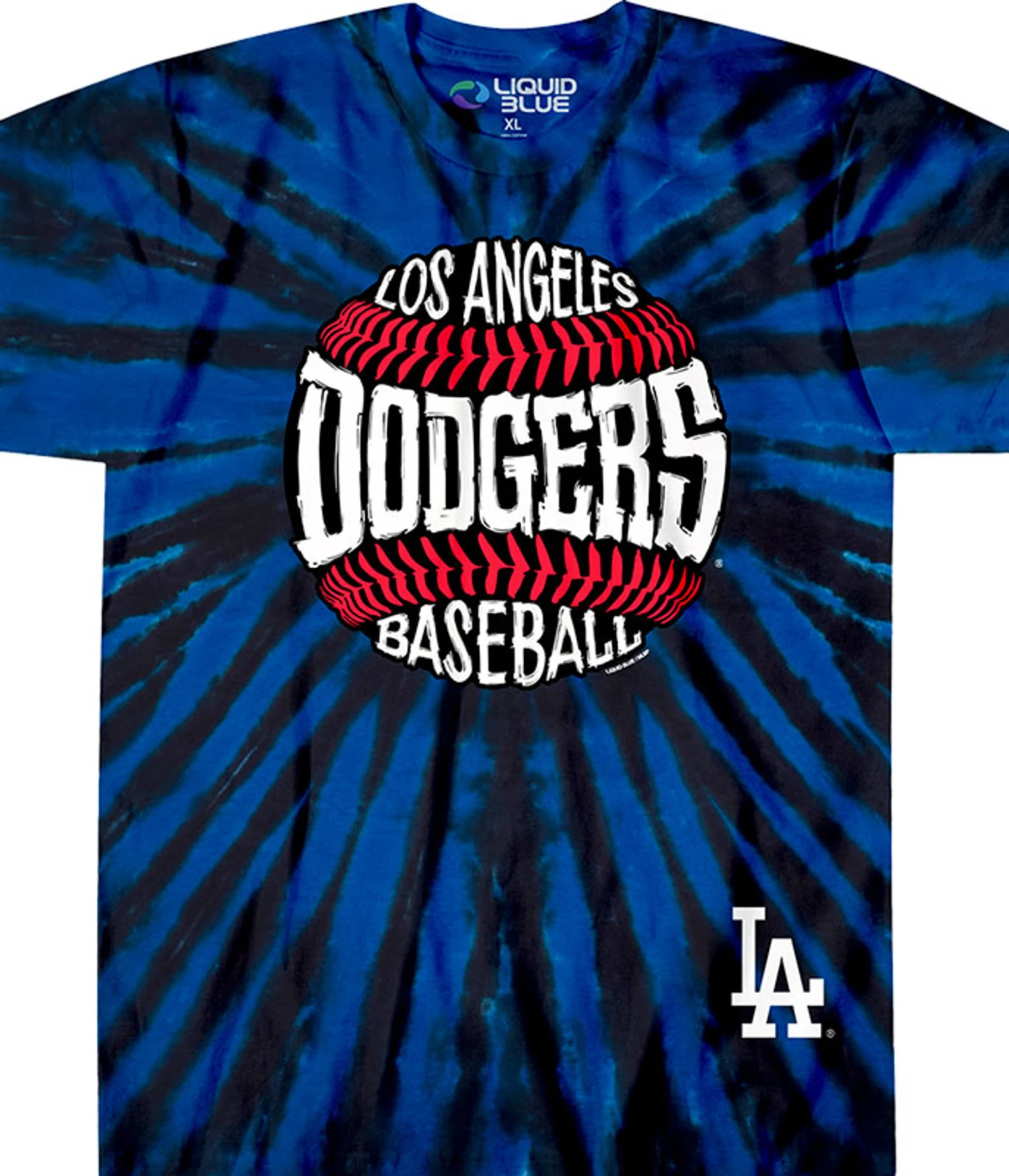 MLB Los Angeles Dodgers Burst Tie-Dye T-Shirt 1 MLB Los Angeles Dodgers Burst Tie-Dye T-Shirt
