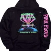 Pink Floyd Dark Side Blacklight Black Sleeve Printed Hoodie