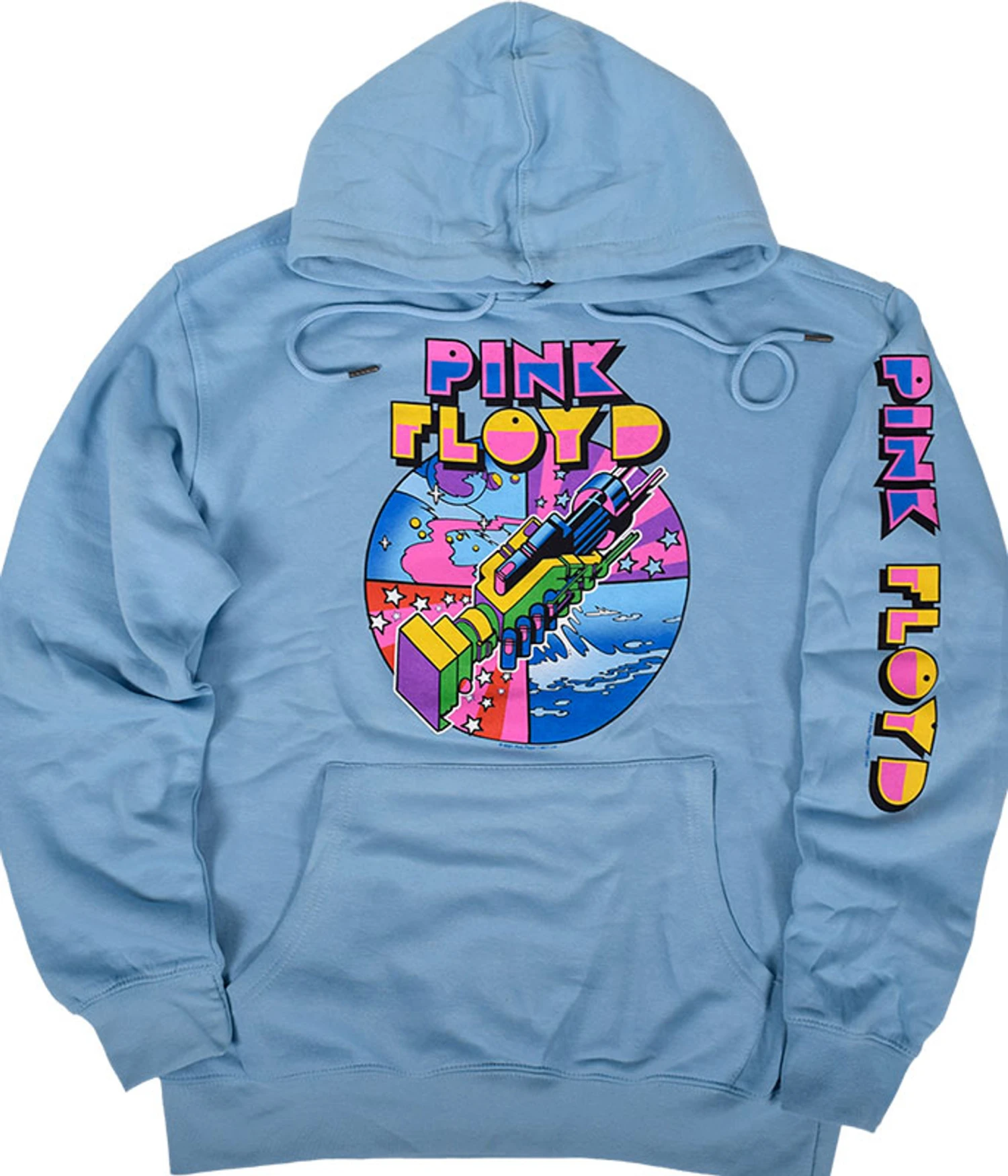 Pink Floyd WYWH Mod Light Blue Sleeve Printed Hoodie 1 Pink Floyd WYWH Mod Light Blue Sleeve Printed Hoodie