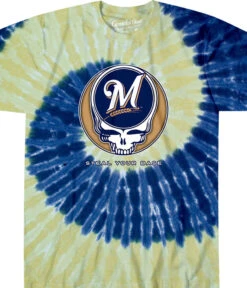 MLB Milwaukee Brewers Steal Your Base Tie-Dye T-Shirt