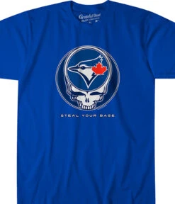 MLB Toronto Blue Jays Steal Your Base Blue Athletic T-Shirt