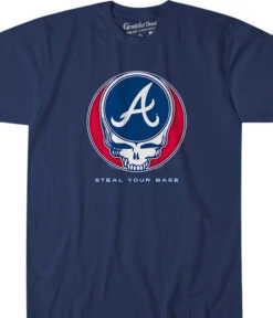 MLB Atlanta Braves Steal Your Base Navy Athletic T-Shirt