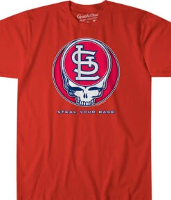 MLB St. Louis Cardinals Steal Your Base Red Athletic T-Shirt