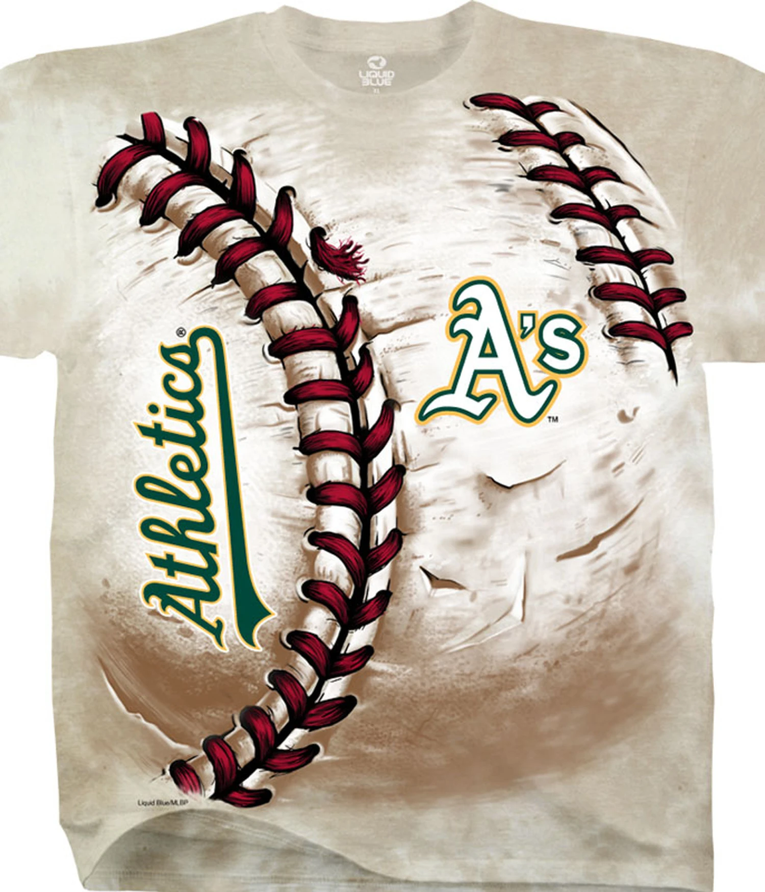 MLB Oakland Athletics Hardball Tie-Dye T-Shirt 1 MLB Oakland Athletics Hardball Tie-Dye T-Shirt